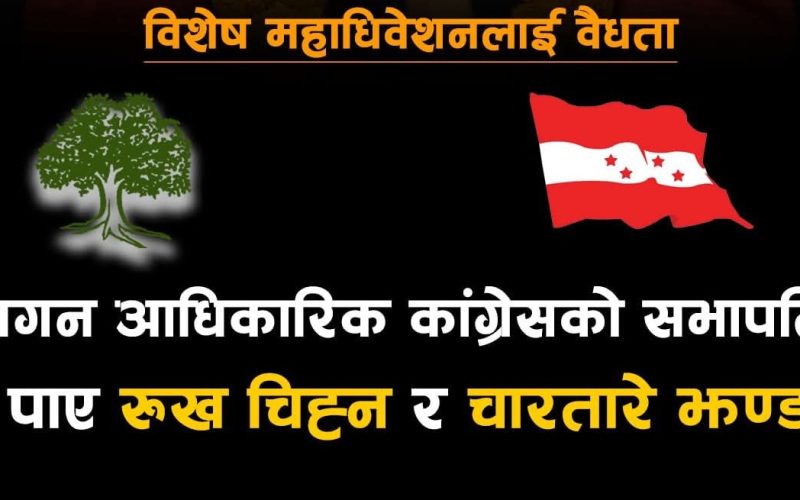 निर्बाचन आयोगले गगन थापा लाईनै दियो आधिकारिकता