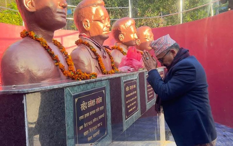सहिदको सपना पुरा गर्ने डा.पोख्रेलको प्रतिबद्धता